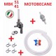 KIT ESSENCE MOBYLETTE MBK 51 MOTOBECANE : ROBINET M10 + FILTRE + DURITE + COLLIER