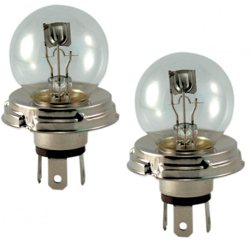 Ampoule phare avant CE (61-73, R2-6V45/40W, blanche) - V/A MotorSport