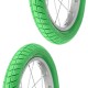 2x Pneu vert 14 x 2.00" (50-254) lisse ORTEM VENOM vélo enfant junior mixte route chemin